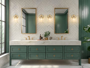 Belle 1 Light 5.25" Wall Sconce in Modern Gold in a room setting