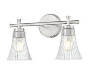 Belle 2 Light 16" Vanity in Brushed Nickel