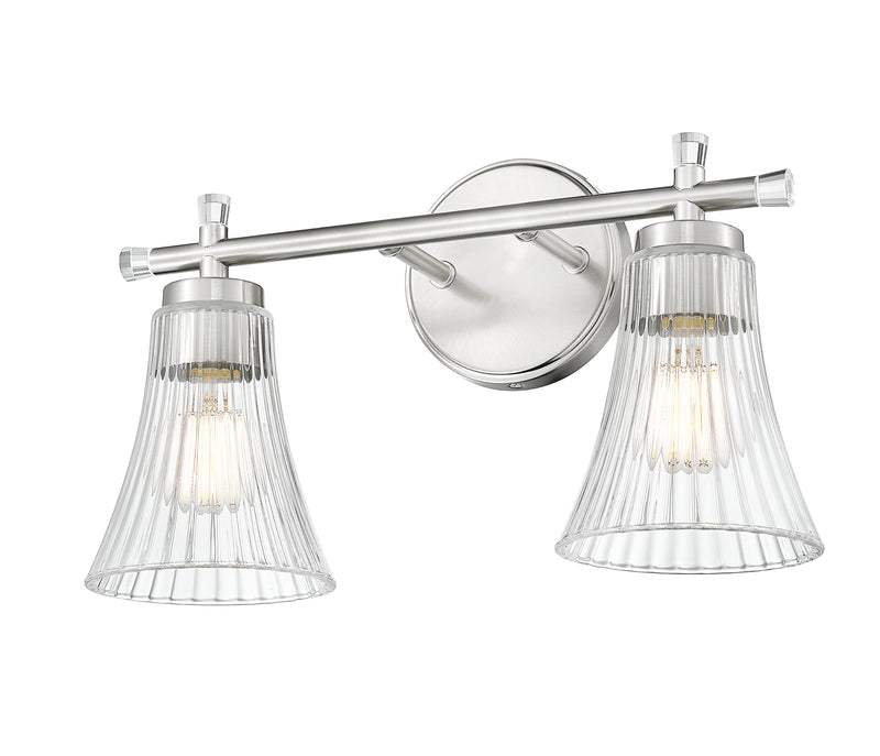 Belle 2 Light 16" Vanity in Brushed Nickel