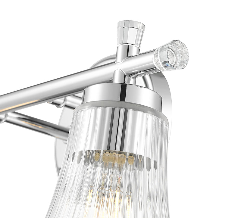 Belle 2 Light 16" Vanity in Chrome