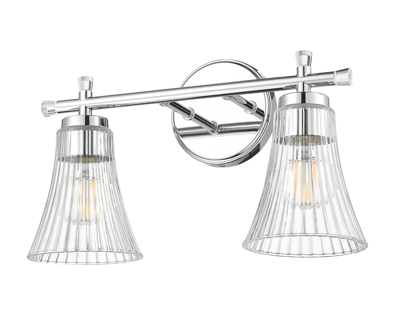 Belle 2 Light 16" Vanity in Chrome