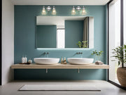 Belle 2 Light 16" Vanity in Chrome in a room setting