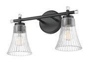 Belle 2 Light 16" Vanity in Matte Black