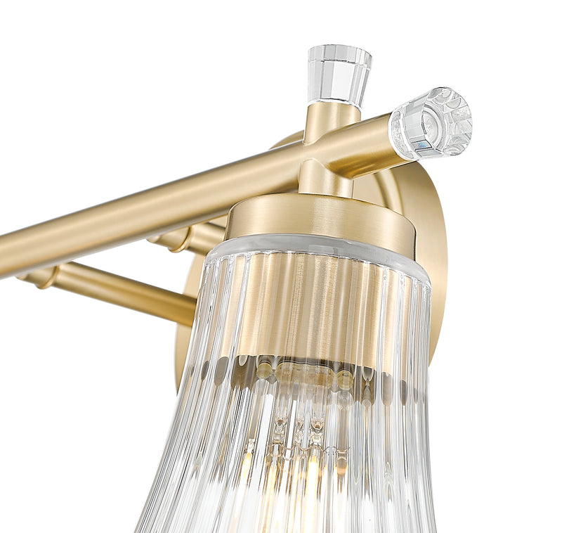 Belle 2 Light 16" Vanity in Modern Gold