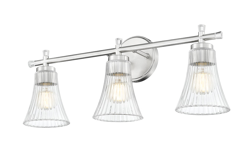 Belle 3 Light 24" Vanity in Brushed Nickel