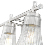 Belle 3 Light 24" Vanity in Brushed Nickel