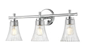 Belle 3 Light 24" Vanity in Chrome