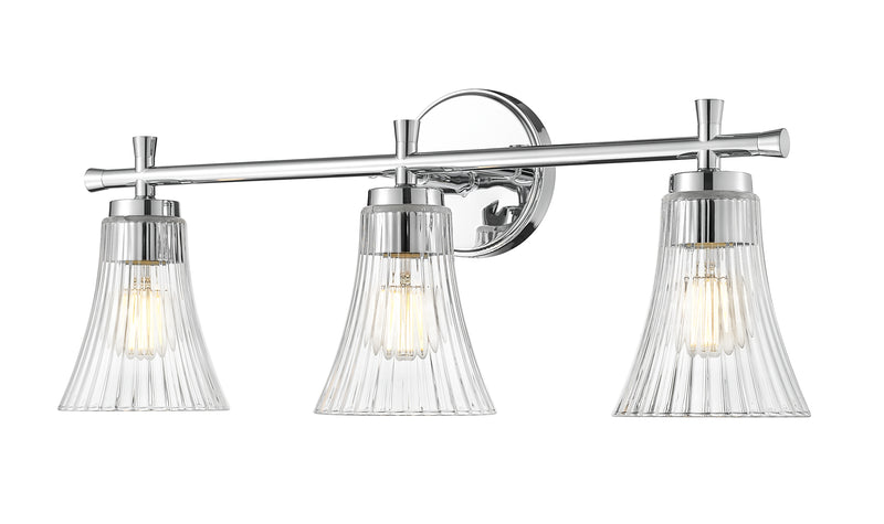 Belle 3 Light 24" Vanity in Chrome