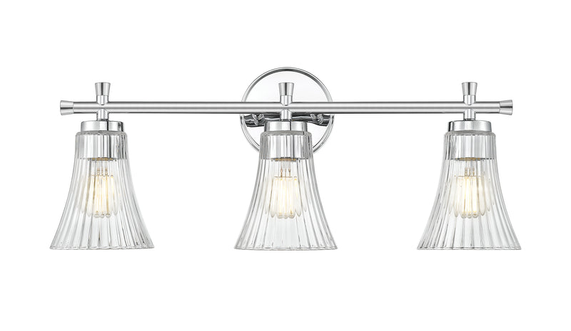 Belle 3 Light 24" Vanity in Chrome