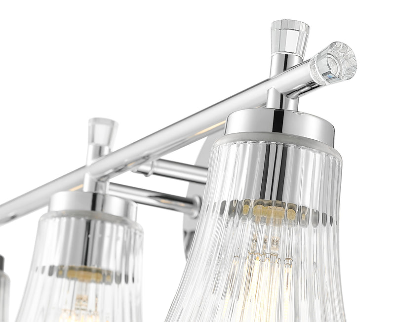 Belle 3 Light 24" Vanity in Chrome