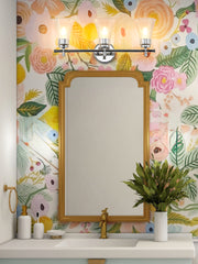 Belle 3 Light 24" Vanity in Chrome in a room setting