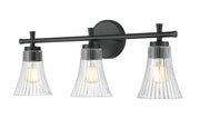 Belle 3 Light 24" Vanity in Matte Black