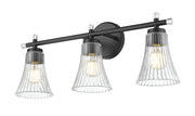 Belle 3 Light 24" Vanity in Matte Black