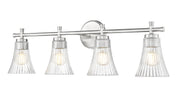 Belle 4 Light 32" Vanity in Brushed Nickel