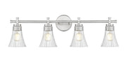 Belle 4 Light 32" Vanity in Brushed Nickel