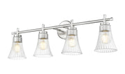 Belle 4 Light 32" Vanity in Brushed Nickel
