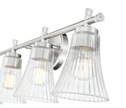 Belle 4 Light 32" Vanity in Brushed Nickel