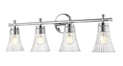 Belle 4 Light 32" Vanity in Chrome