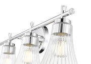 Belle 4 Light 32" Vanity in Chrome