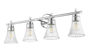 Belle 4 Light 32" Vanity in Chrome