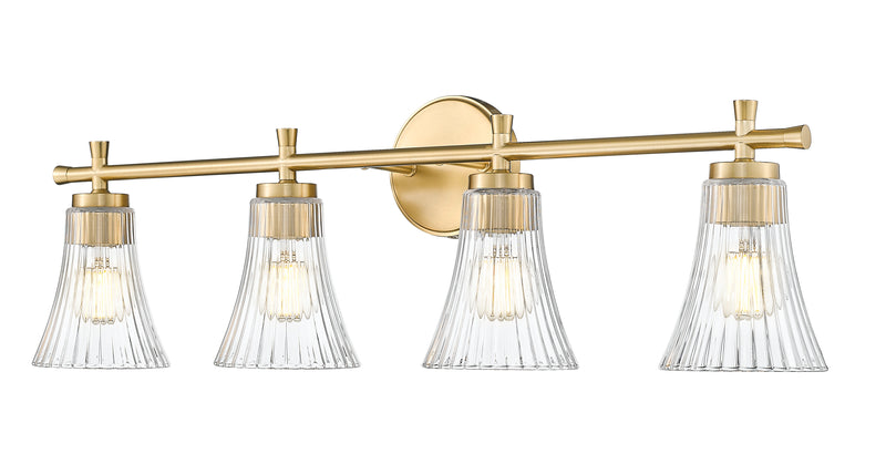 Belle 4 Light 32" Vanity in Modern Gold