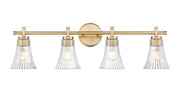 Belle 4 Light 32" Vanity in Modern Gold