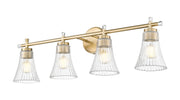 Belle 4 Light 32" Vanity in Modern Gold