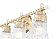 Belle 4 Light 32" Vanity in Modern Gold