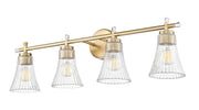 Belle 4 Light 32" Vanity in Modern Gold