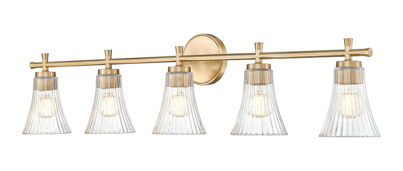 Belle 5 Light 42" Vanity in Modern Gold