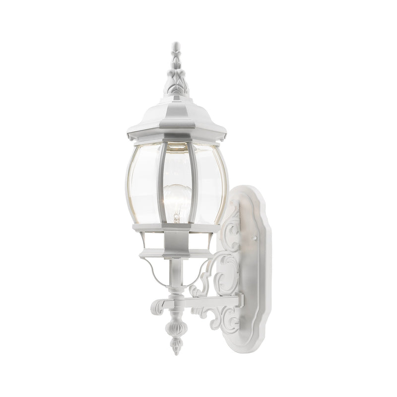Frontenac Small 20" Outdoor Wall Lantern in Textured White
