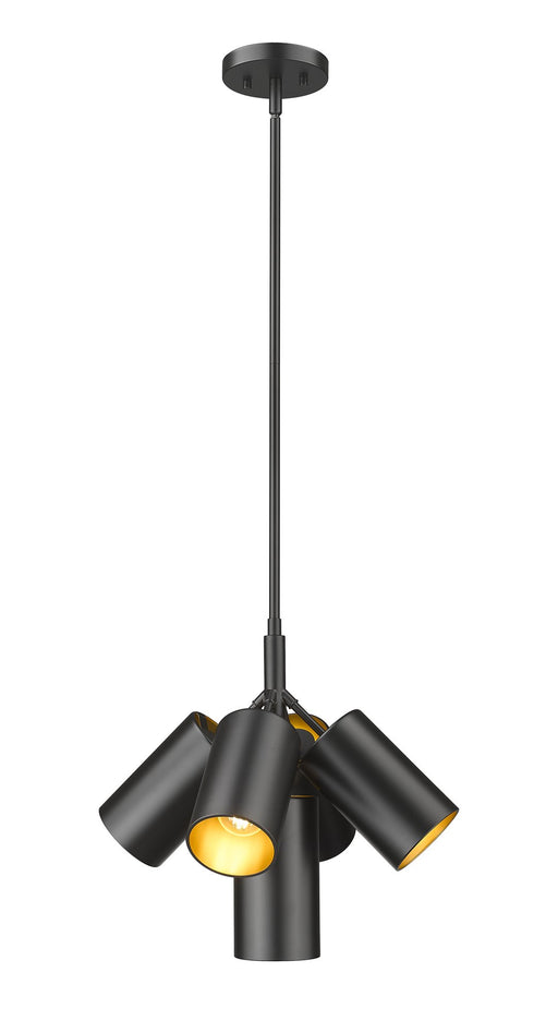 Lumina 5 Light 17" Pendant in Matte Black