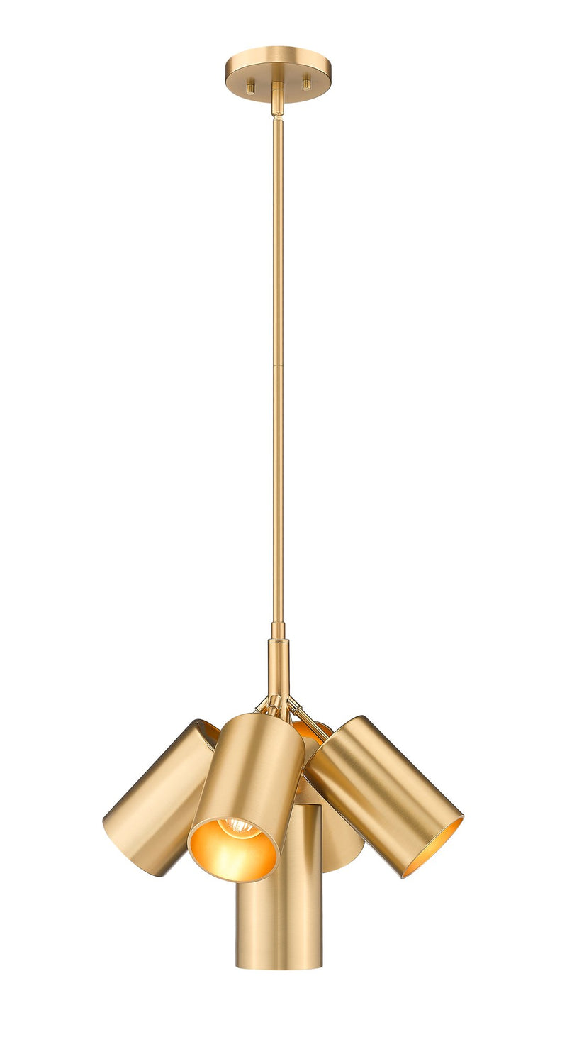 Lumina 5 Light 17" Pendant in Modern Gold