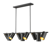 Lumina 9 Light 55" Linear Pendant in Matte Black