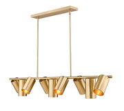 Lumina 9 Light 55" Linear Pendant in Modern Gold