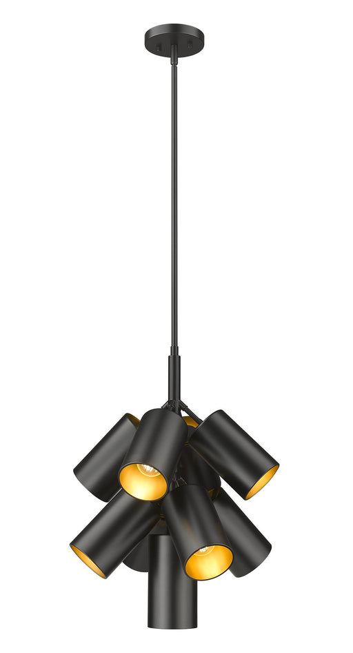 Lumina 9 Light 17" Pendant in Matte Black