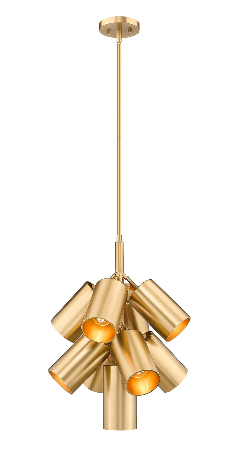 Lumina 9 Light 17" Pendant in Modern Gold