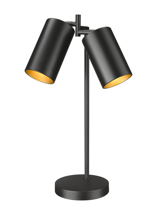 Lumina 2 Light 8.5" Table Lamp in Matte Black