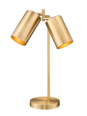 Lumina 2 Light 8.5" Table Lamp in Modern Gold