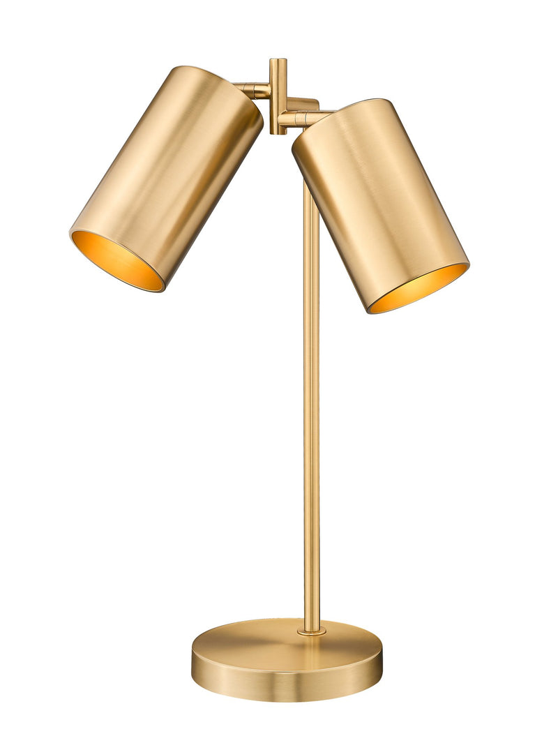 Lumina 2 Light 8.5" Table Lamp in Modern Gold