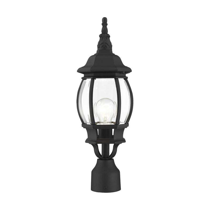 Frontenac Small Outdoor Post Light in Textured Black