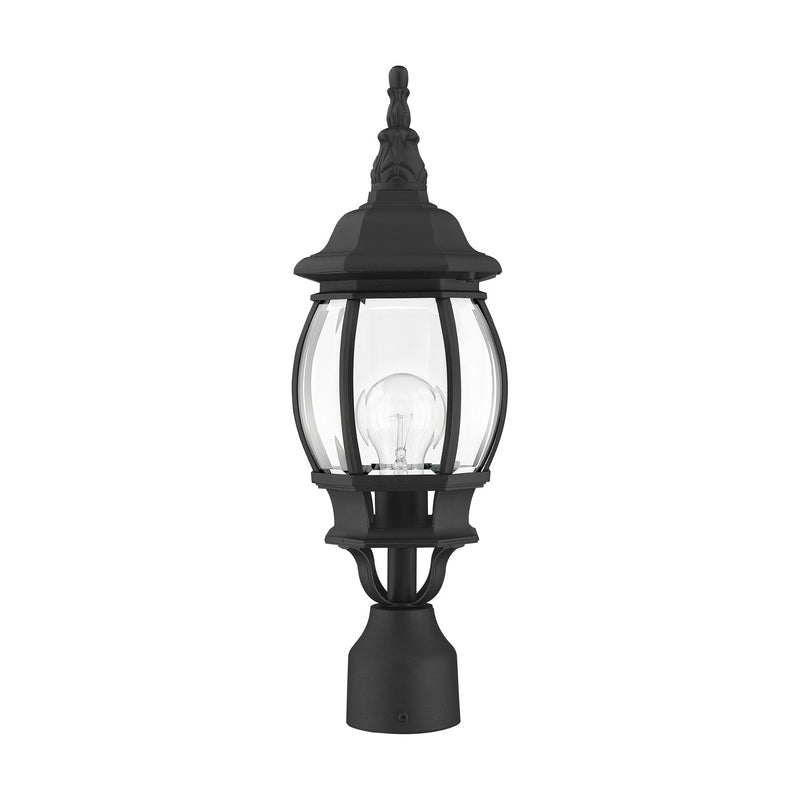 Frontenac Small Outdoor Post Light in Textured Black