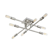 Lyrique 8-Light Semi-Flush Mount in Polished Nickel