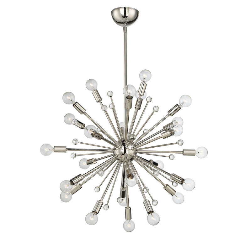 Galea 24-Light Chandelier in Polished Nickel