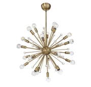 Galea 24-Light Chandelier in Warm Brass