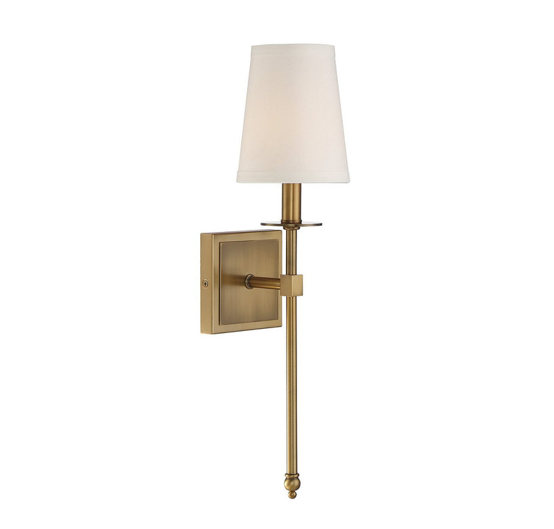 Monroe Small Bath Sconce in Warm Brass
