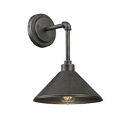 Dansk 1-Light Sconce in Galvanized Metal - Lamps Expo