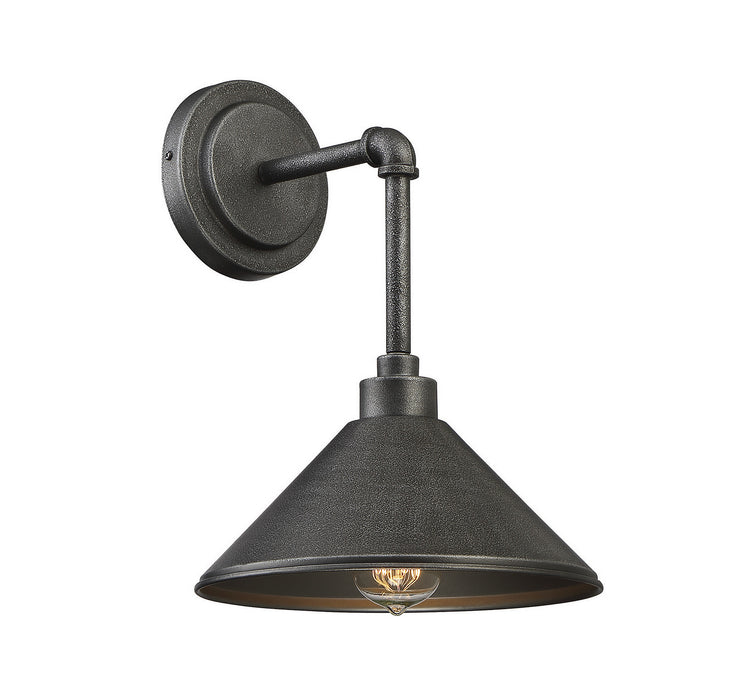 Dansk 1-Light Sconce in Galvanized Metal - Lamps Expo