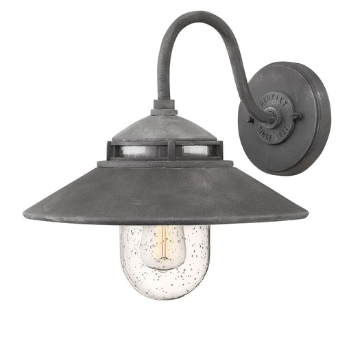 Atwell Medium Outdoor Wall Sconce in Aged Zinc