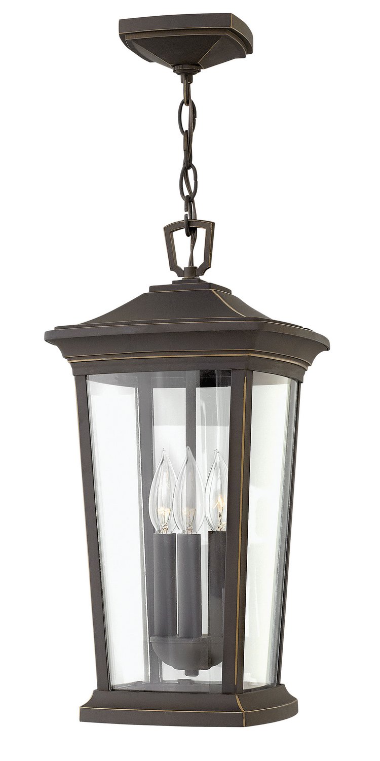 Bromley 3-Light Outdoor Hanging Lantern in Oil Rubbed Bronze
